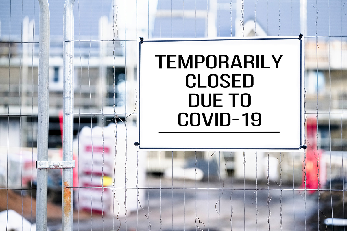 Large construction site closed due to COVID-19