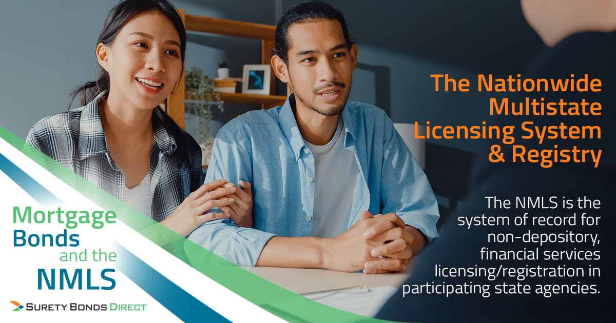 The Nationwide Multistate Licensing System and Registry. The NMLS is the system oof record for non-depository, financial services licensing and registration in participating state agencies.
