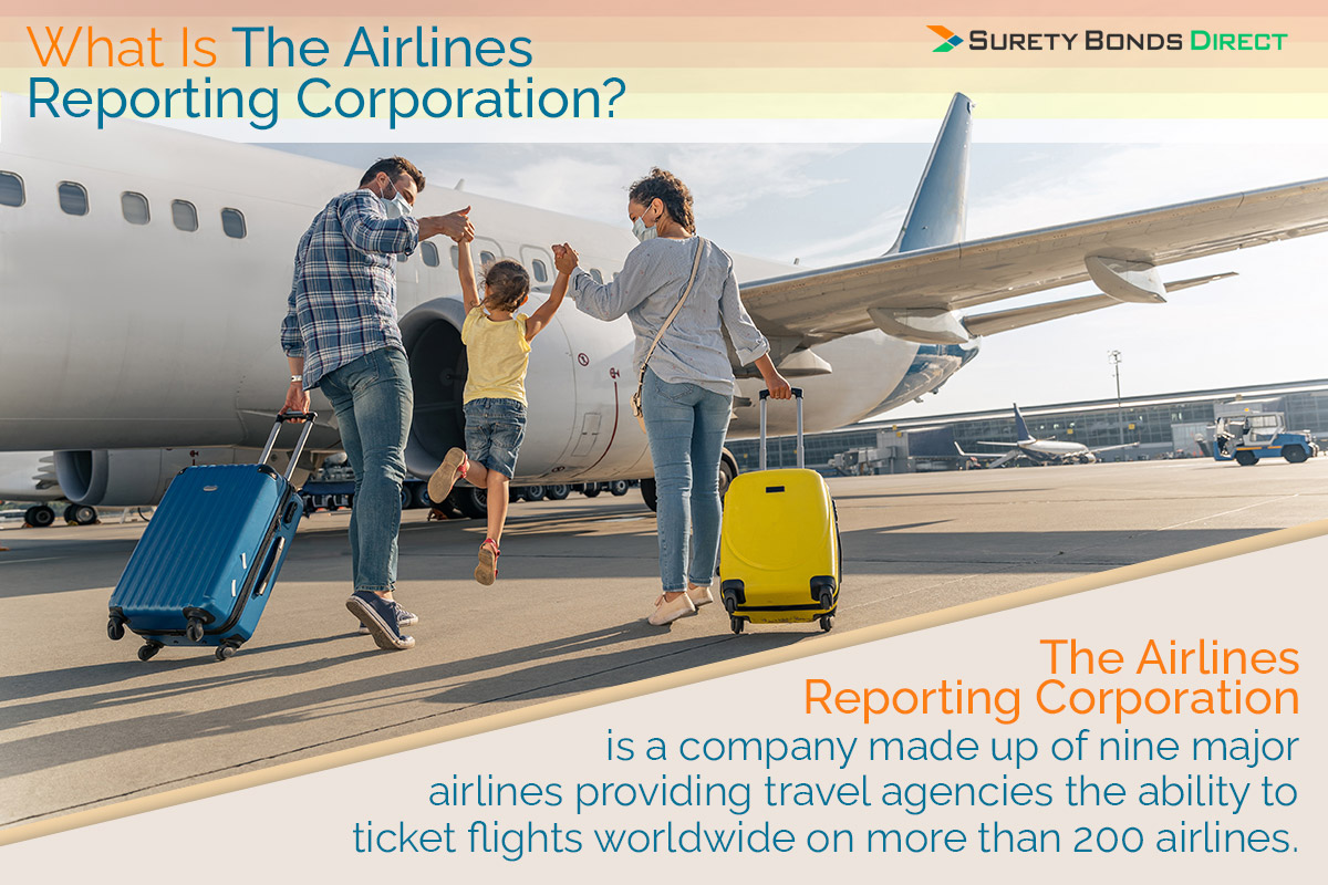 The Airlines Reporting Corporation is a company made up of nine major airlines providing travel agencies the ability to ticket flights worldwide on more than 200 airlines.