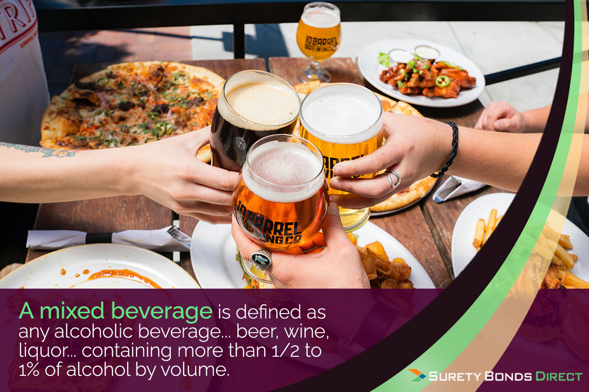 What Is The Definition Of Mixed Beverage A mixed beverage is any alcoholic beverage beer wine liquor containing more than half to one percent of alcohol by volume.