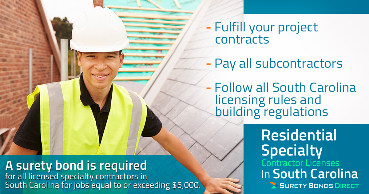 Residential Specialty Contractor Licenses In South Carolina