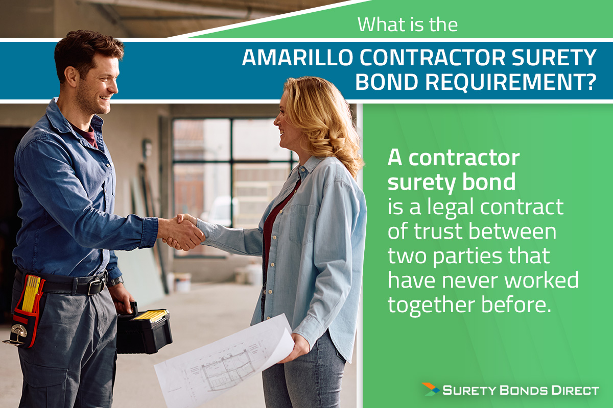 A contractor surety bond is a legal contract of trust between two parties that have never worked together before.