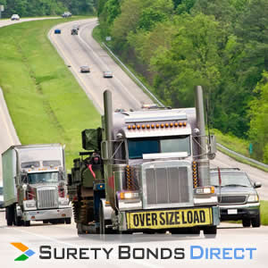 Truck. Overweight or Oversize Permit Bond for overweight or oversized vehicles to legally operate on public highways.