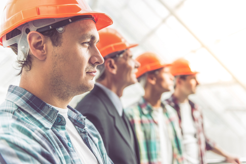 construction workers on a job site