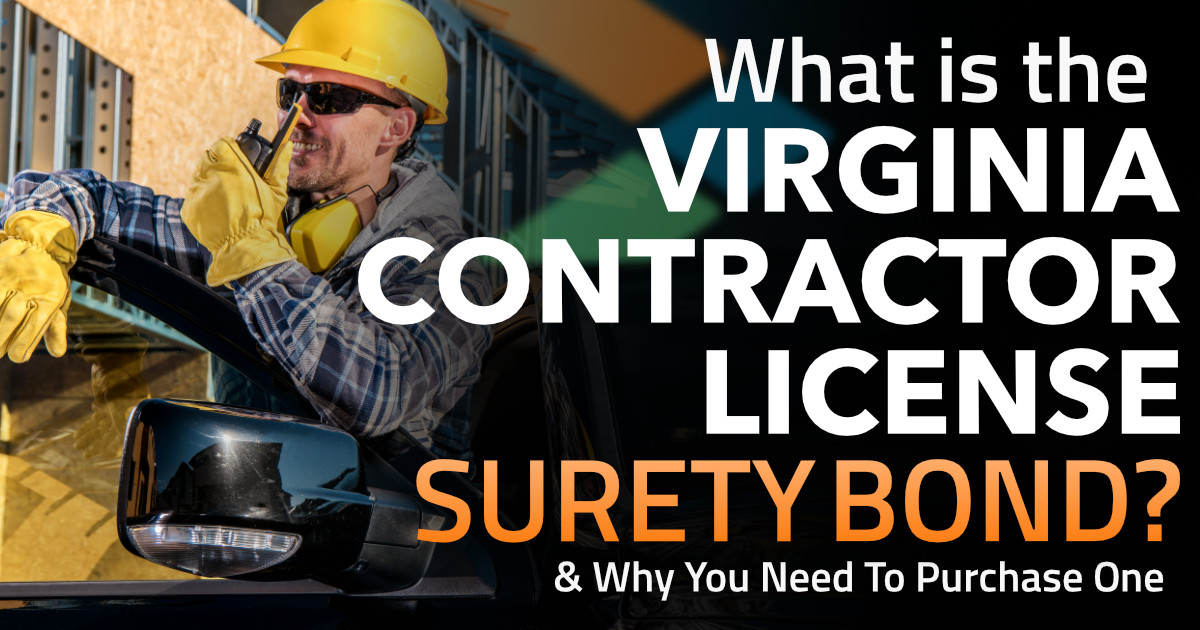 Virginia Contractor License Surety Bond